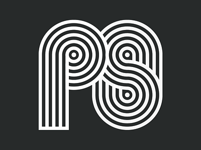 PS - letters branding icon identity illustration illustrator letter logo mark stripe symbol symbol design typogaphy