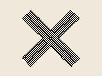 Letter "X" - 36 days of type 36days x 36daysoftype 36daysoftype08 letter letters line mark strip stripes symbol type typography x