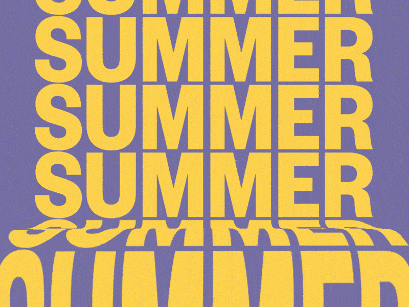 Summer Ball after effect animation animation gif gif kinetic motion motion graphics summer type typography visual design