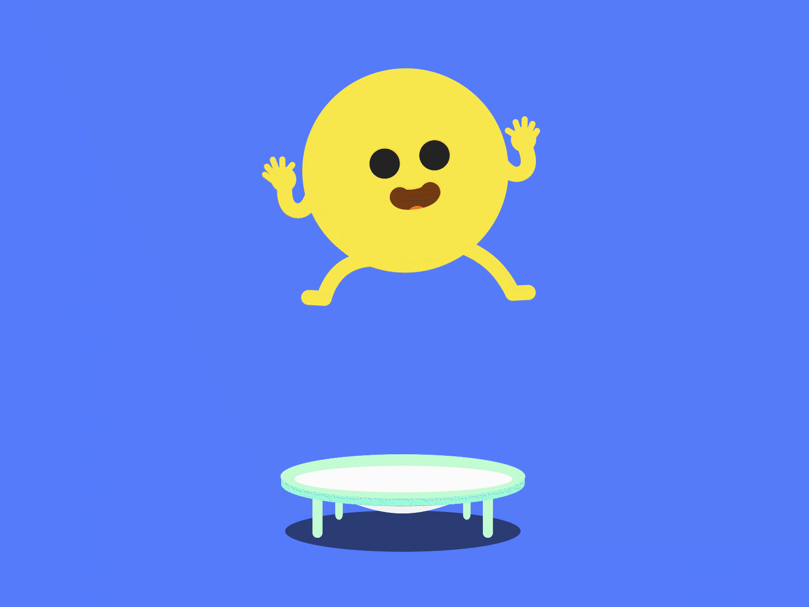 Trampoline same as October weather adobe after effect animation character course gif loop loop animation motion motion design motion design school motion graphics trampoline
