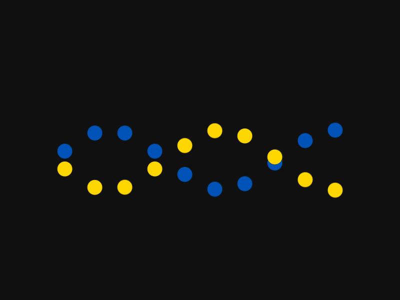 DNA preloaders 🧬 animation dna gif loader loading loop motion motion design motion graphics preloaders shapes staywithukraine ui ux