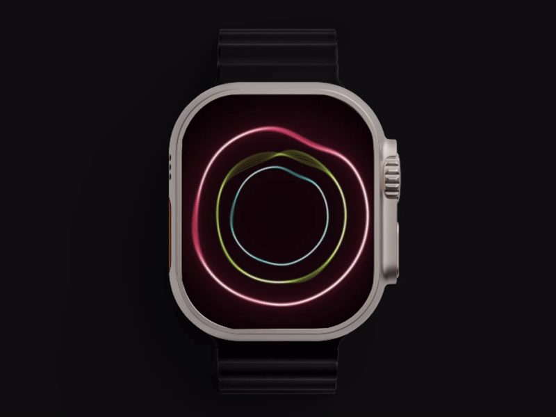 Close Your Rings activity after effects animation apple gif intelligence interactions iwatch motion motion graphics redesign ring watch