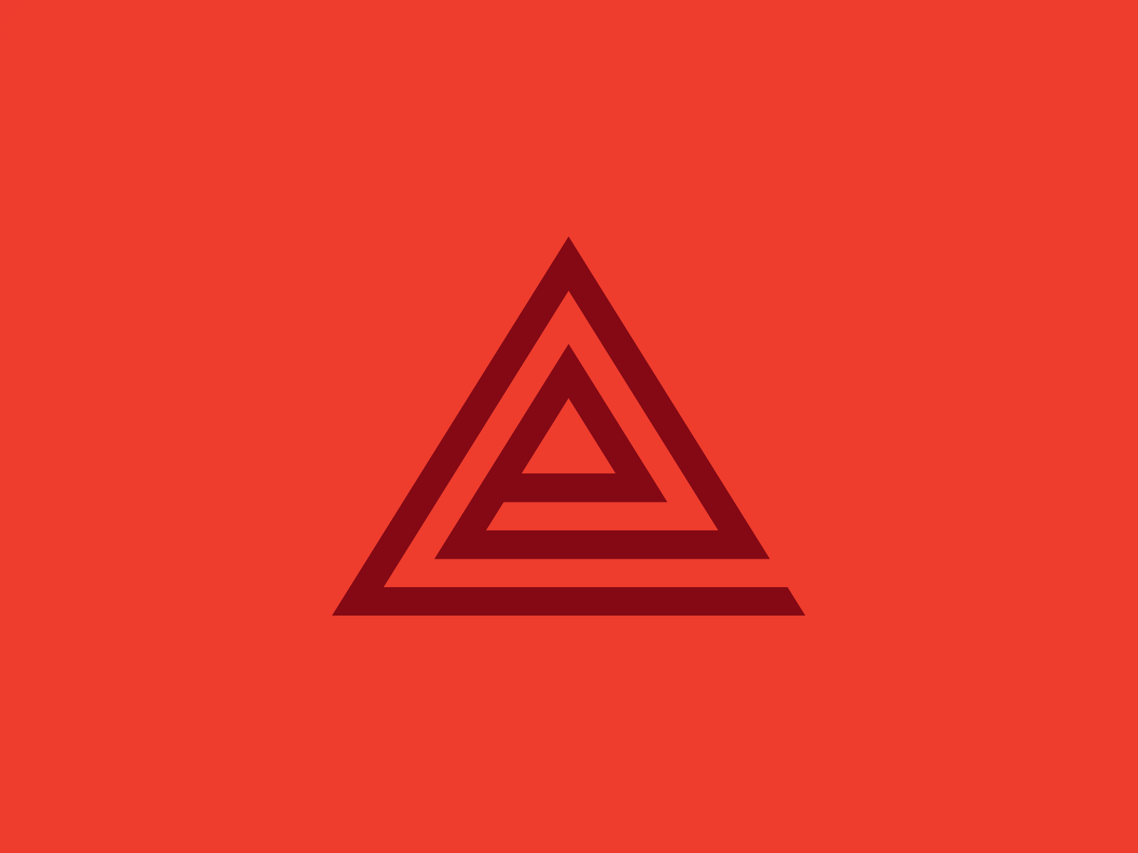 AEL Logo branding engineering logo logodesign minimal orange sharp triangle
