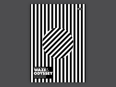 Waze & Odyssey - Hidden Agenda black black and white dance dublin gig house hussle party poster rave techno white