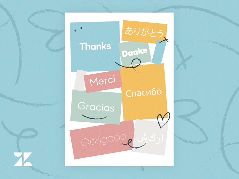 Zendesk Localisation Thank You Card By Gianni Dribbble Dribbble