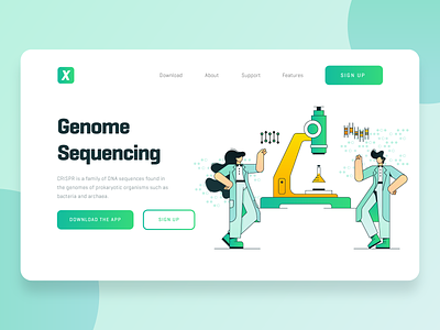 Biotech Startup Landing Page