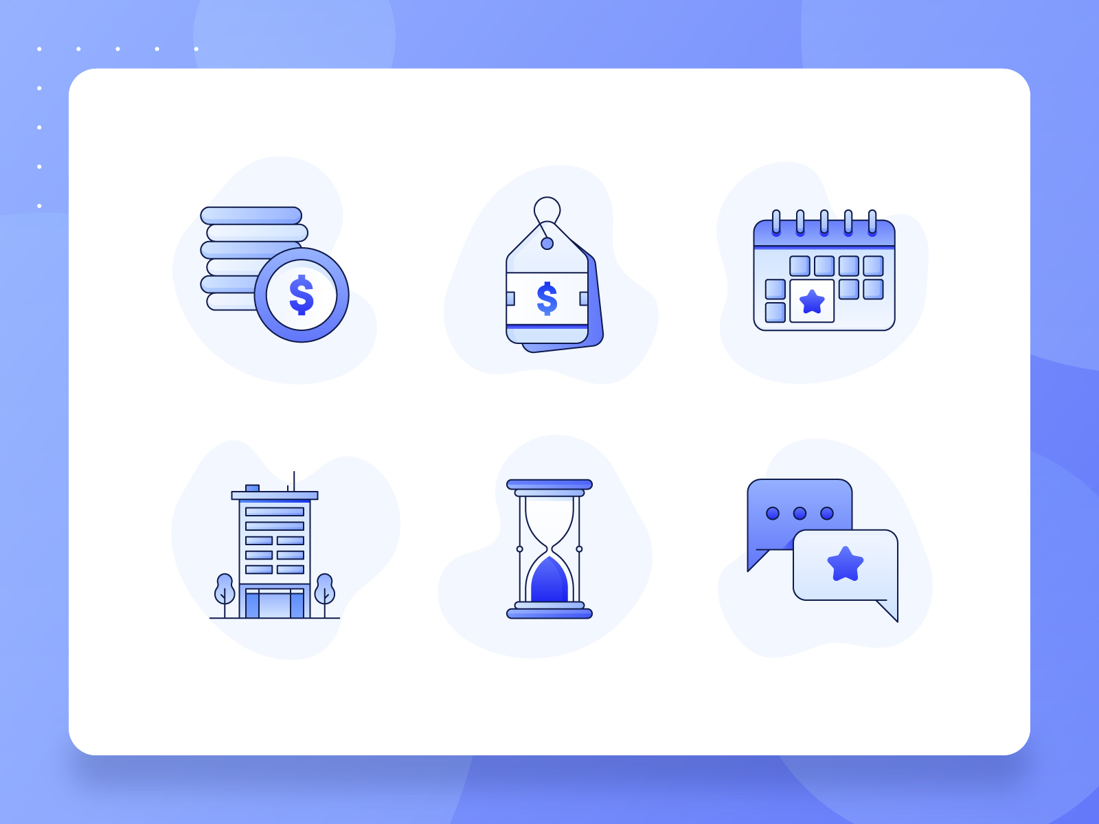 Real Estate/Property Icon 1 2d apartment blue building business calendar flat icon icon set illustration mall money pricing property real estate startup time ui ux vector