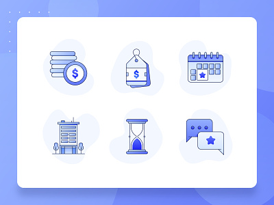 Real Estate/Property Icon 1 2d apartment blue building business calendar flat icon icon set illustration mall money pricing property real estate startup time ui ux vector