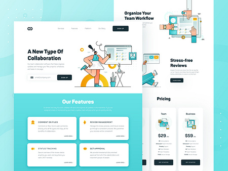 Collaboration Platform Web UI/UX by Samuel Oktavianus on Dribbble