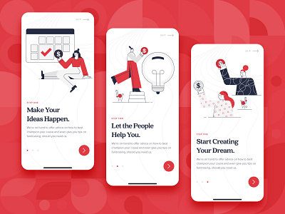 Crowdfunding App Onboarding UI/UX