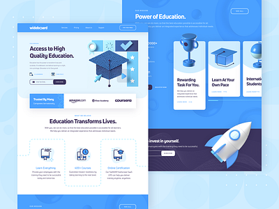 Wideboard: E-Learning Education Landing Page 3