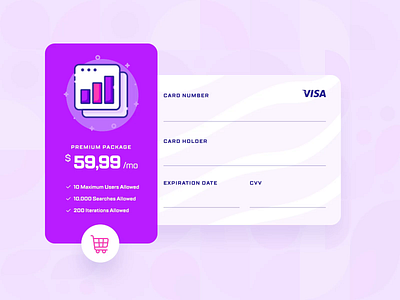 Caballa — Payment Checkout UI/UX Interaction 1 2d animation checkout credit card e commerce finance flat form illustration loading mobile online shop payment payment method pink purple shopping startup ui ux