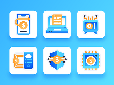 Fintech Icons 2 2d blockchain cybersecurity finance financial financial technology fintech flat icon icon design illustration mobile money online payment payment payment method security transaction ui ux