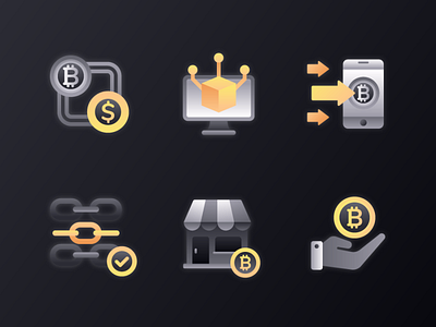 Blockchain Icon 2 2d bitcoin blockchain crypto crypto wallet cryptocurrency currency encryption ethereum finance finance business fintech flat flat illustration icon design icon set money ui ux wallet