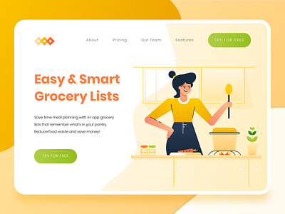 Food Startup Landing Page 2