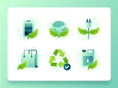 Green Energy Sustainability Icon 1 2d battery business energy flat green energy greenhouse icon icon design icon set illustration power recycle recycled paper sustainability technology ui ux vector web design