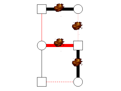 Eight relationship graph