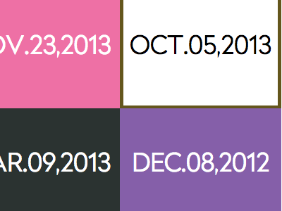 ain't no calendar like a contemporary art calendar calendar css demodays html on kawara radikal tech@nyu