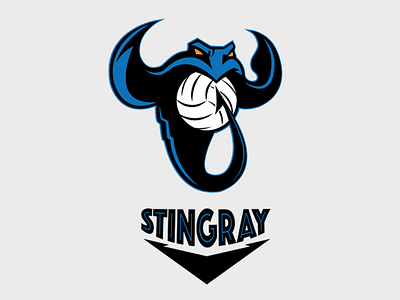 Stingray Volleyball Club brand brand identity graphic design logo stingray volleyball
