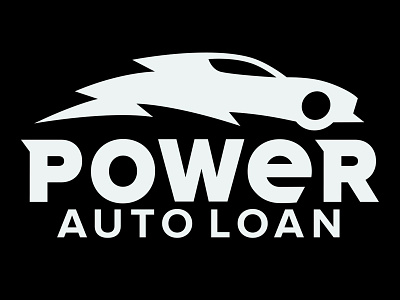 Power Auto Loan New Logo car freelancer lightining bolt logo nice logo power speed