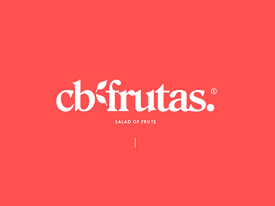 CB FRUTAS. branding design flat fruta icon illustration marca minimal typography vector website