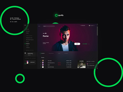 New Spotify - Concept. design icon illustration logo ui ux vector website