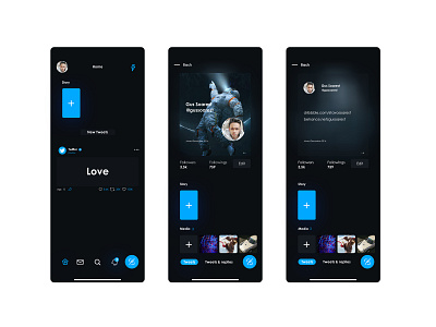 New Twitter App. app branding design marca twitter ui ux