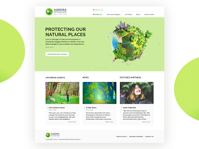 Aurora website to protect natural land