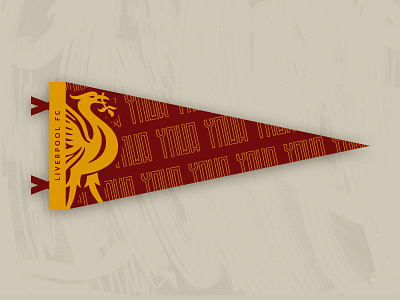 LFC Pennant - Weekly Warm-Up football illustration liverpool pennant reds soccer sport sports team weekly warm-up