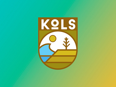 KOLS Badge character design flat identity illustration vector