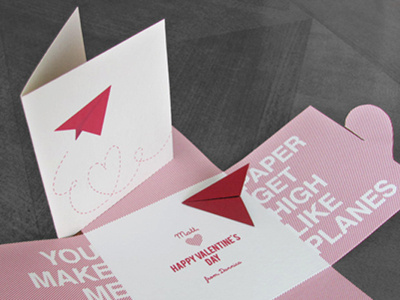 High Like Paper Planes custom card paper planes valentines day