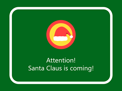 Christmas Warning Inside A Car