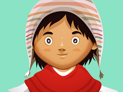 Altiplano Kid altiplano bolivia boy character chile face illustration kid perú