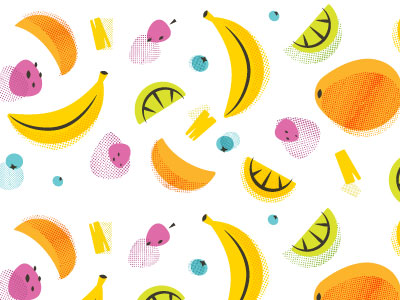 Happy's Shaved Ice Fruit Pattern by Silvia Skinner on Dribbble