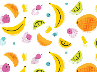 Happy's Shaved Ice Fruit Pattern