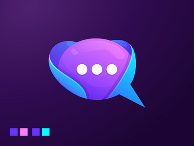 COLORFUL BUBBLE CHAT ILLUSTRATION awesome brand branding bubble chat color colorful comunication design designer icon illustration logo modern modern illustration premium vector