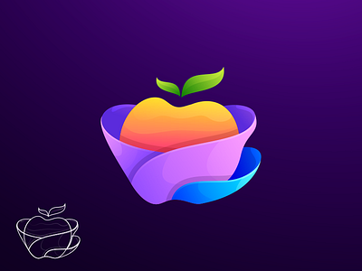 Colorful Apple Illustration apple apple logo brand branding color colorful design designer fruit fruit graphic icon illustration logo modern colors premium graphic vector