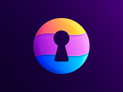 Colorful Key Hole awesome brand branding circle color colorful design gradient illustration key hole letter o logo modern o ui vector
