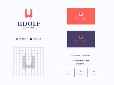 Udolf Law Firm Logo brand branding color company law law firm law firm logo law logo letter u letter u logo logo prio hans typography vector