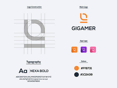 Lettermark G Logo brand brand guideline brand identity branding gaming gaming logo letter g letter g logo logo logo designer logo process prio hans typography ui vector