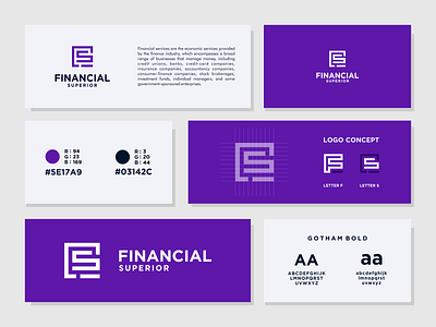 Financial Superior Logo brand brand guide branding design finacial logo fs logo icon logo logo designer prio hans typography vector