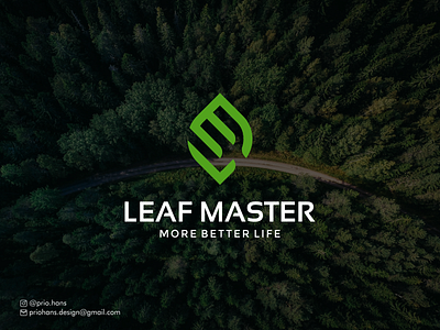 LEAF MASTER LOGO brand branding color health illustration leaf logo lm logo logo logo designer nature logo prio hans typography vector