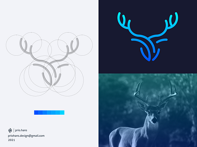 DEER LOGO brand brand guidelines branding color deer deer logo design illustration logo logo guidelines monoline logo prio hans typography vector