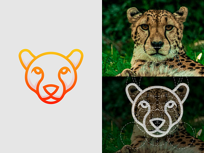 Cheetah Logo animal logo brand branding cheetah logo color illustration line logo logo prio hans typography vector wild logo