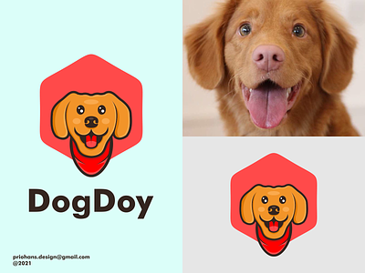 DOG LOGO brand branding cartoon cartoon logo color design dog dog logo logo prio hans typography vector