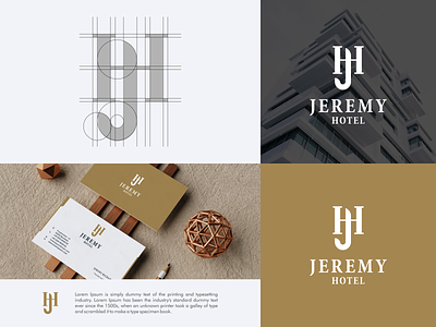 Letter HJ Logo brand branding color design hj logo hotel hotel logo illustration letter hj logo prio hans typography vector