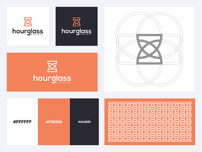 Hourglas Logo brand branding color design hourglass hourglass logo illustration logo prio hans typography ui vector