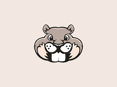 Woodchuck animal color illustration logo woodchuck
