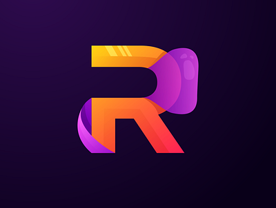 R for Renita awesome brand branding color company design icon identity illustration initial initial logo letter r lettering lettermark logo logo designer prio hans r logo vector