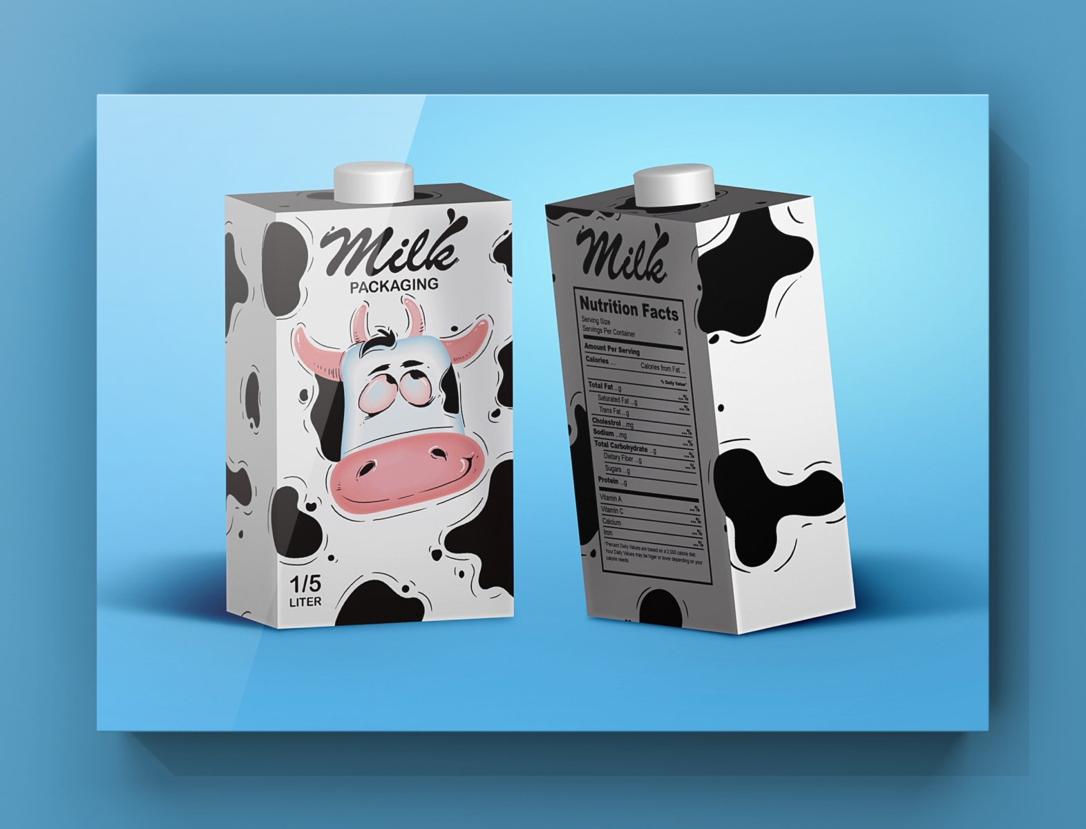 Packaging For Milk By Sara Abd On Dribbble